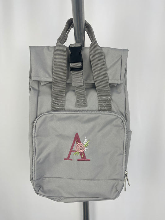 Rolltop Rucksack bestickt